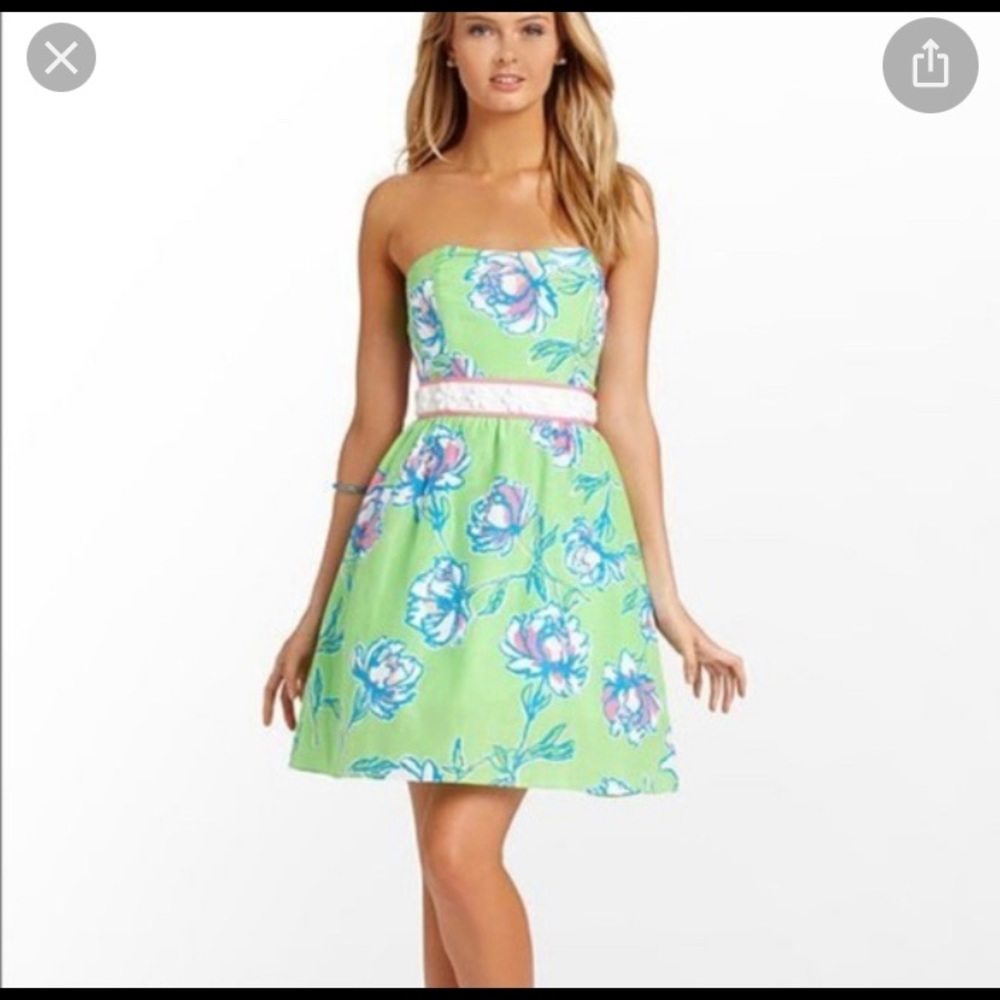 Lilly Pulitzer strapless mini dress